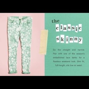 DVF x Current Elliot printed skinny jeans